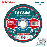 فيبر قص ستانلس ستيل رفيع 5" توتال TAC2101251 — 2
