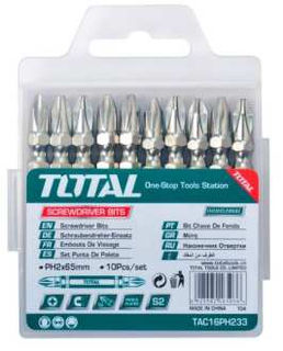 طقم راسيات مفك مصلب 6.5 سم توتال TAC16PH233