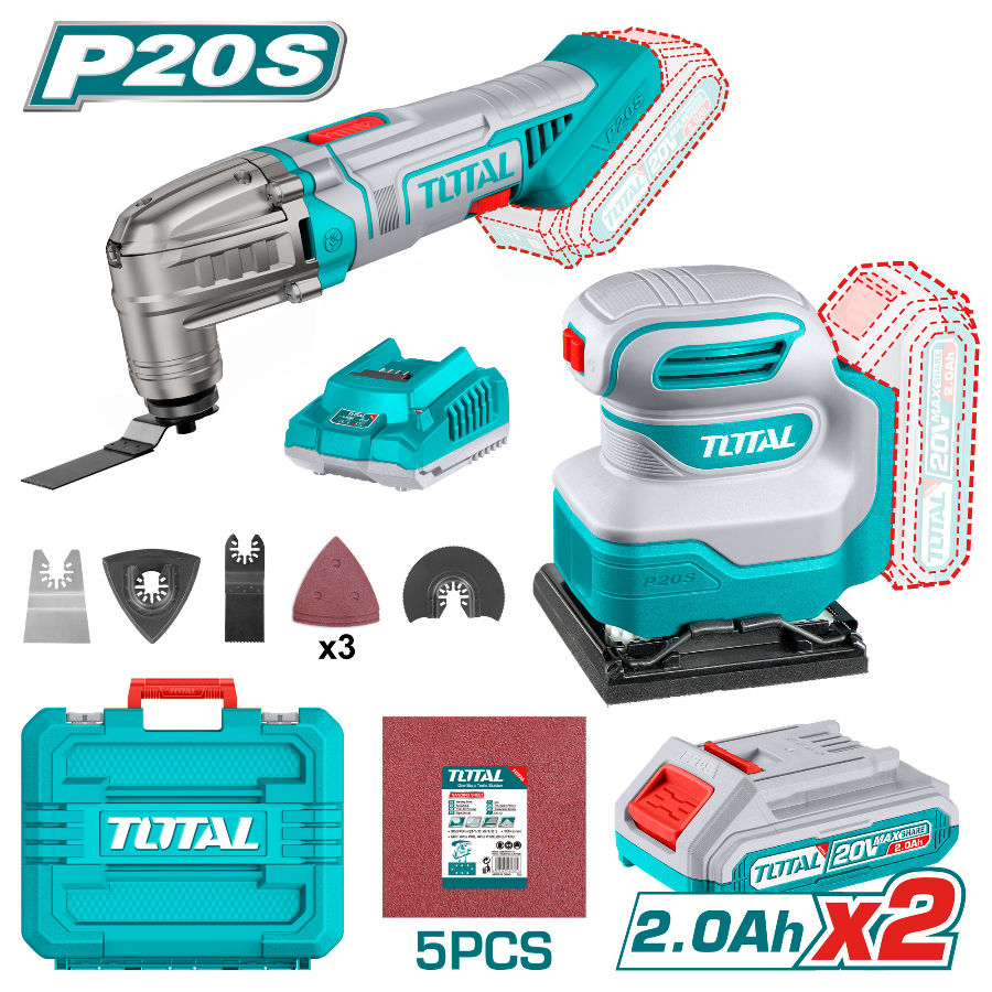 طقم حفافة شحن مع ماكنة متعددة توتال