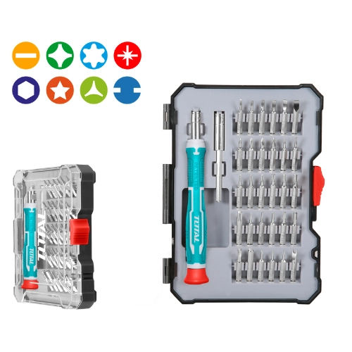 طقم راسيات مفك إلكتروني 32 قطعة توتال