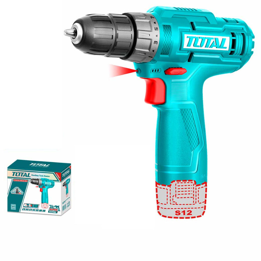 مثقاب لاسلكي أزرق من توتال تولز، نموذج 512