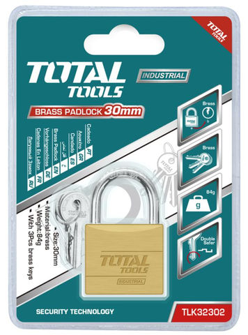 قفل نحاس 30 ملم توتال TLK32302 — 3