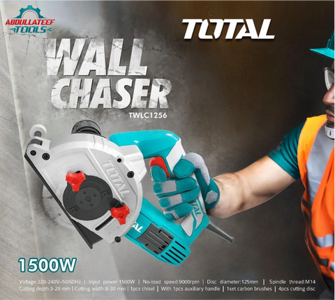 حفارة جدران 1500 واط توتال TWLC1256 — 3