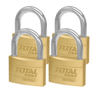 مجموعة أقفال نحاسية (4 أقفال بمفتاح ماستر) توتال TLK32T4402