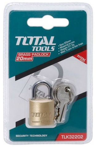 قفل نحاس 20 ملم توتال TLK32202 — 3