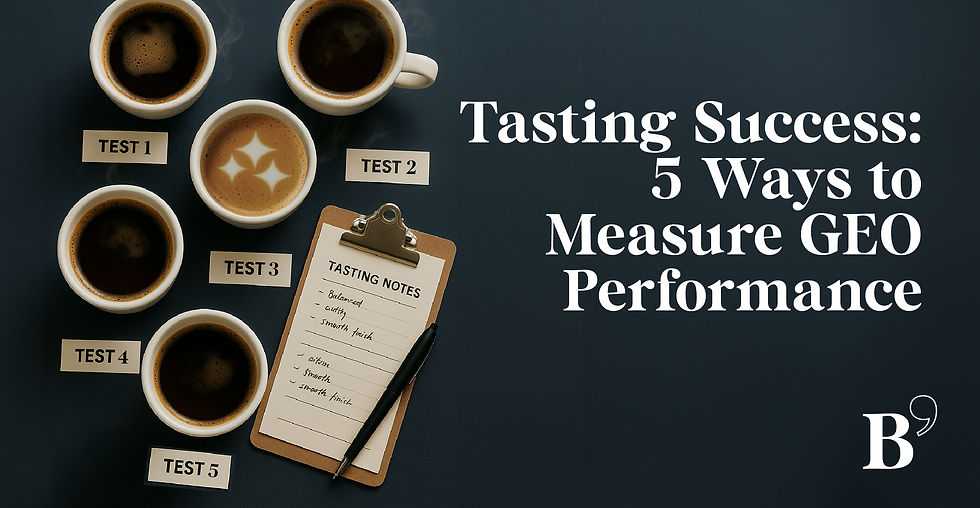 Tasting Success: 5 Ways to Measure GEO Performance