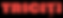 Logo Tricita rouge avec motifs de circuit imprimé et éclair