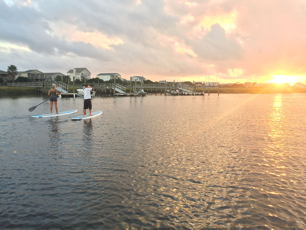 Brunswick Island's Standup Paddle Board Guide: Oak Island, Ocean Isle, Southport, Holden Beach & Sunset Beach NC