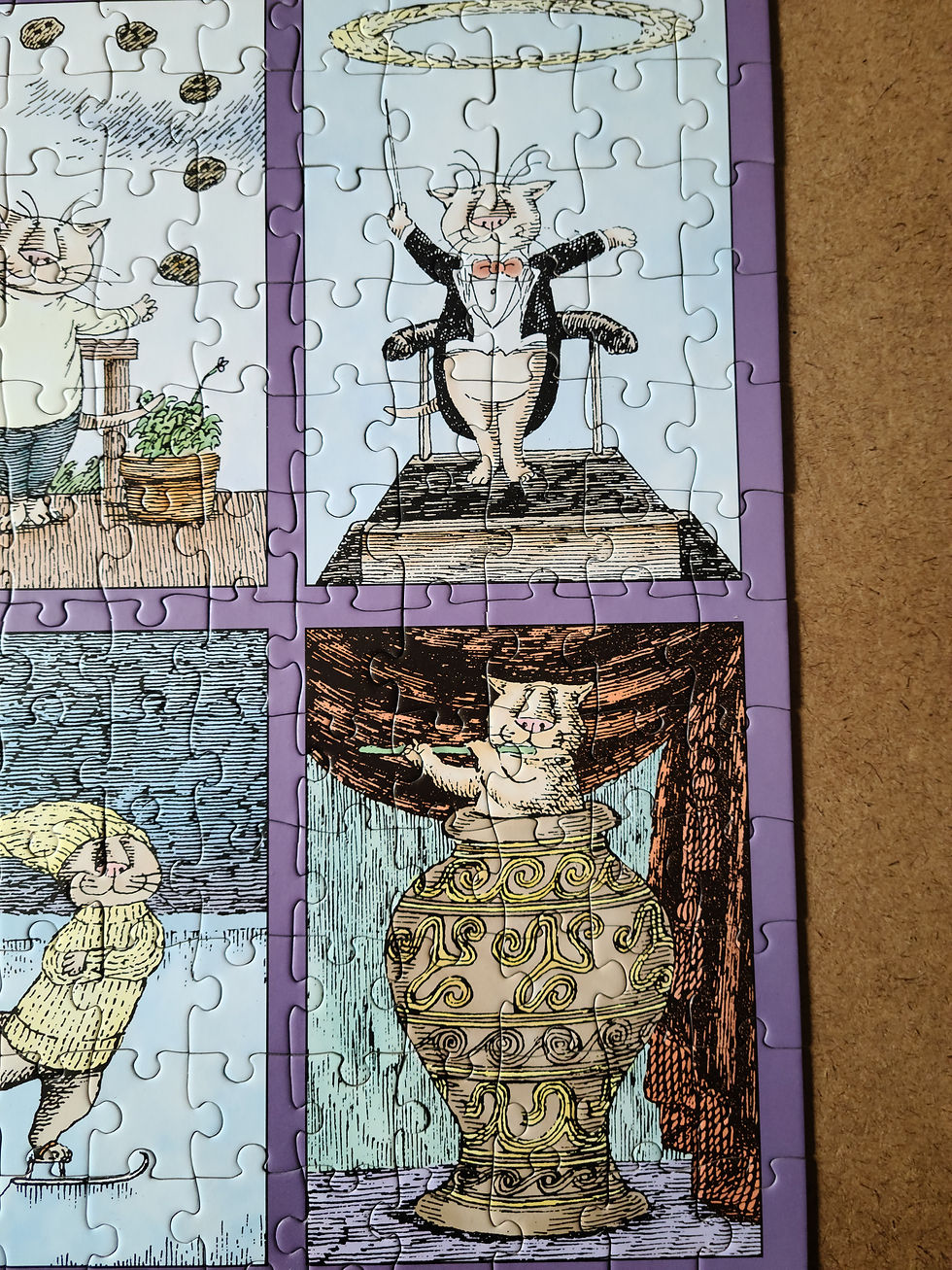 Thumbnail: 300 pieces Dancing Cats by Edward Gorey