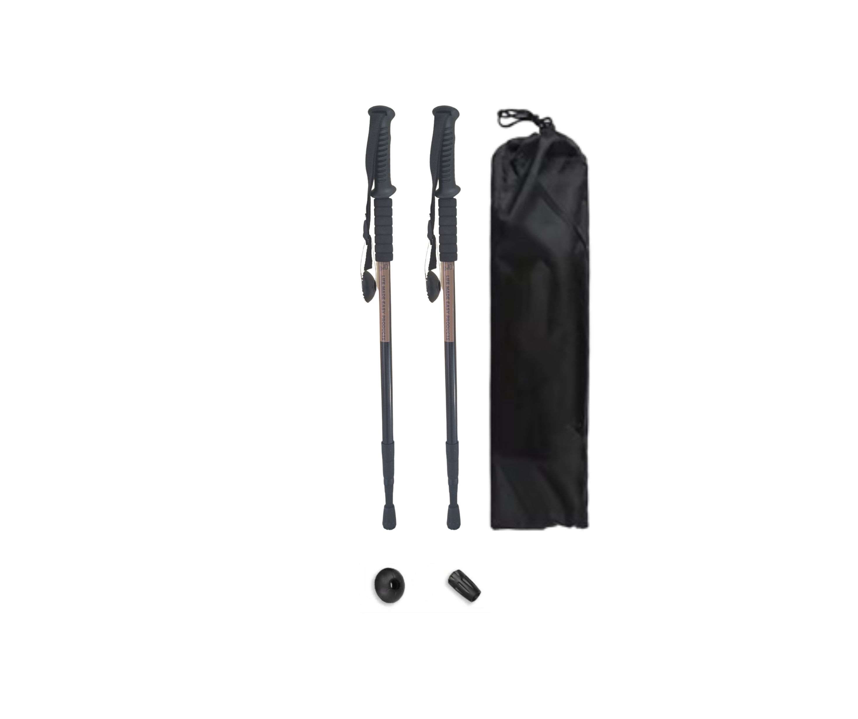 lightweight and adjustable trekking poles