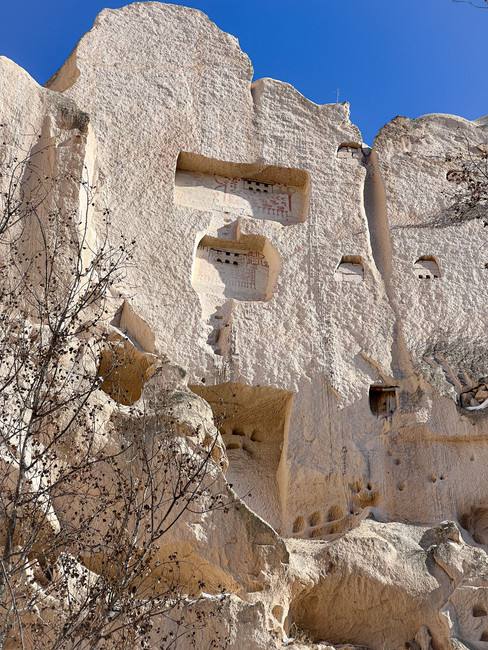 Pigeon cave houses in Cappadocia Turkey