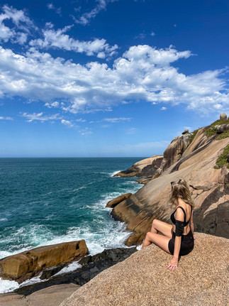 Trilha Praia do Gravatá (Gravatá Beach Trail) on Santa Catarina Island in Florianópolis Brazil