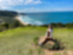 Overlook of Mole Beach on Santa Catarina Island in Florianópolis Brazil