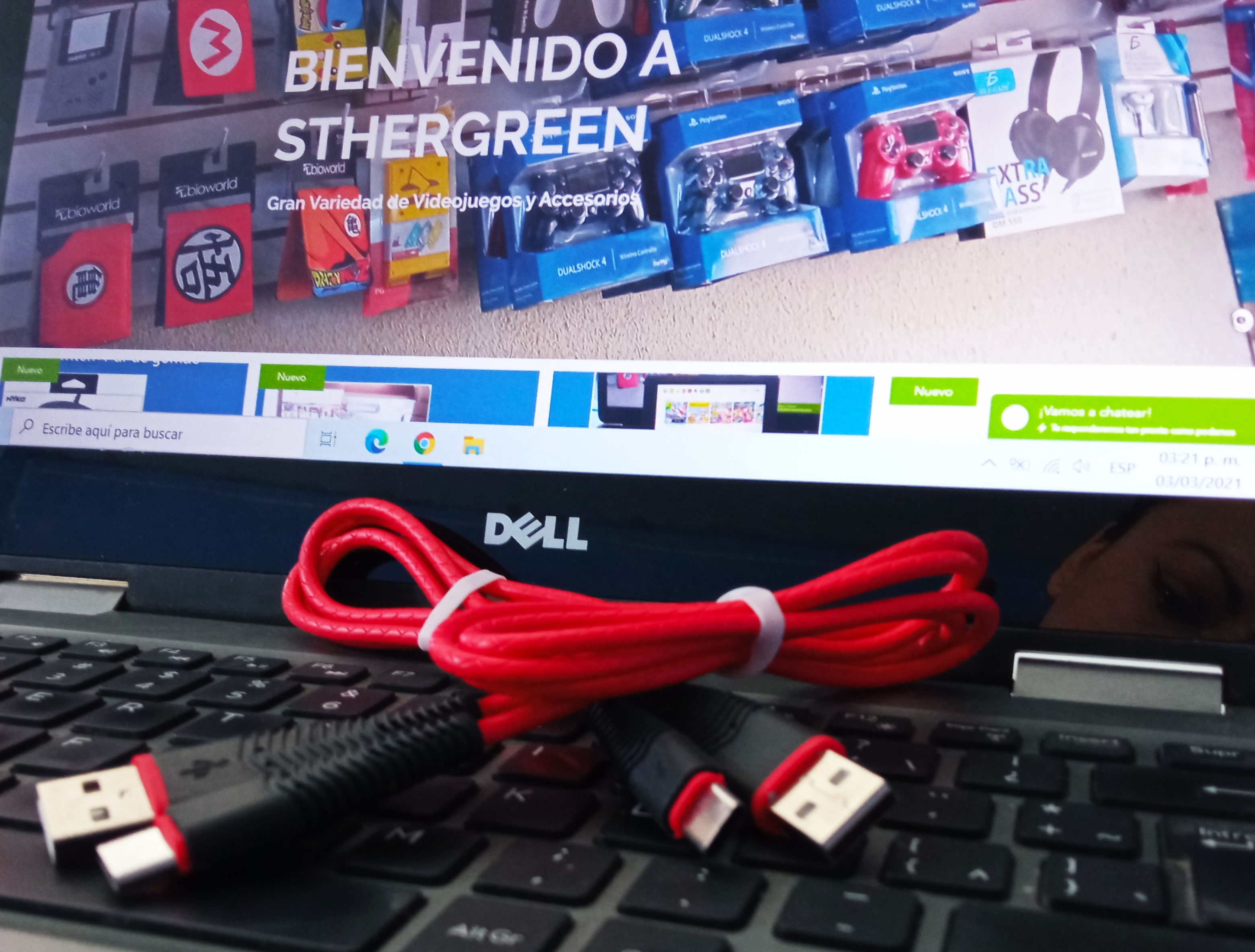 Cable carga entrada tipo C