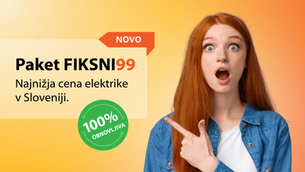 Cena elektrike za gospodinjstva ponovno pod 100 evri na MWh