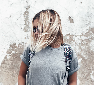Blonde short hair