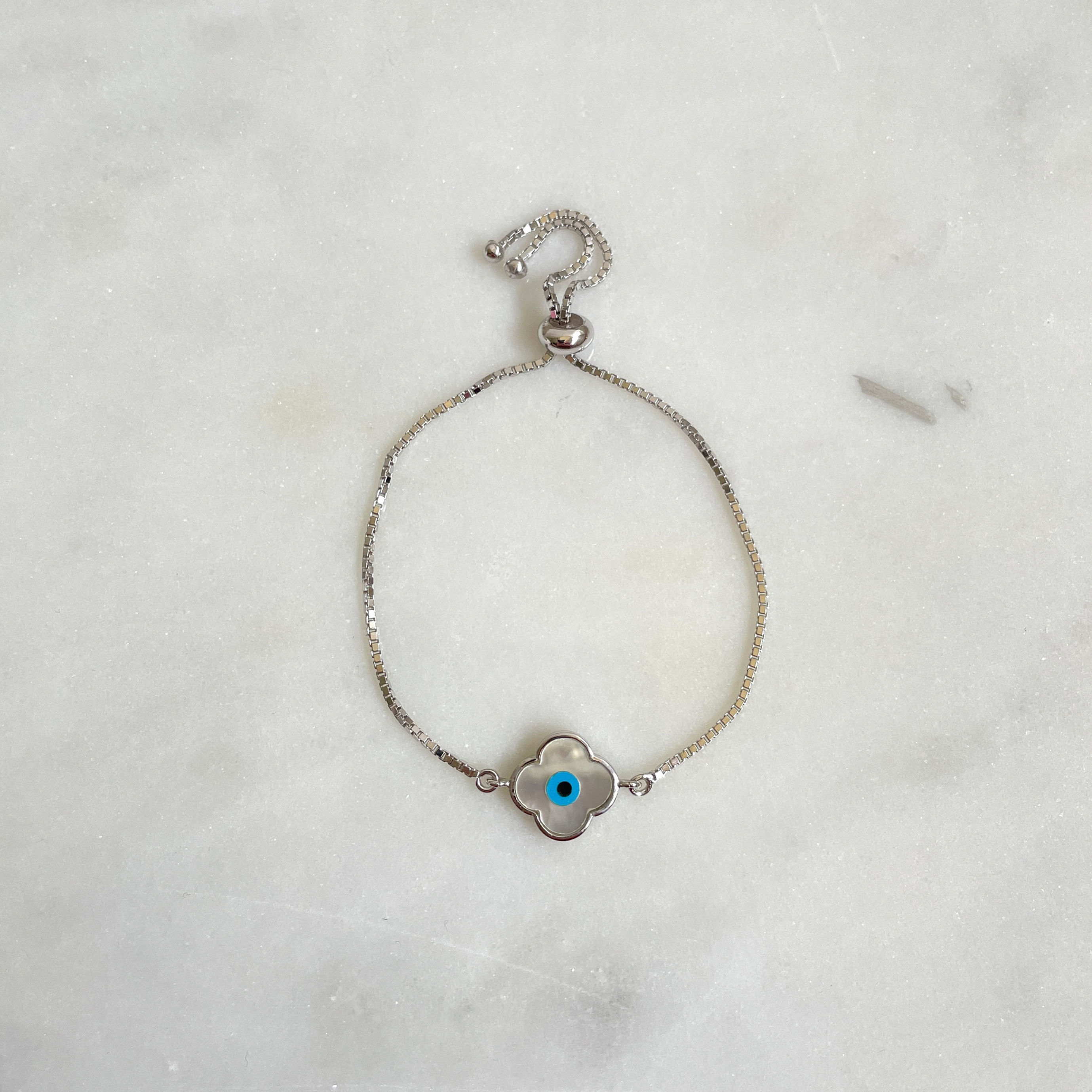 Evil Eye Clover Bracelet
