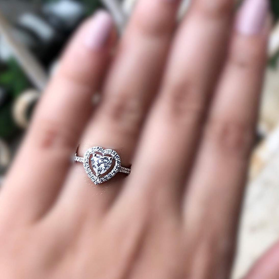 Thumbnail: Heart Zirconia Ring
