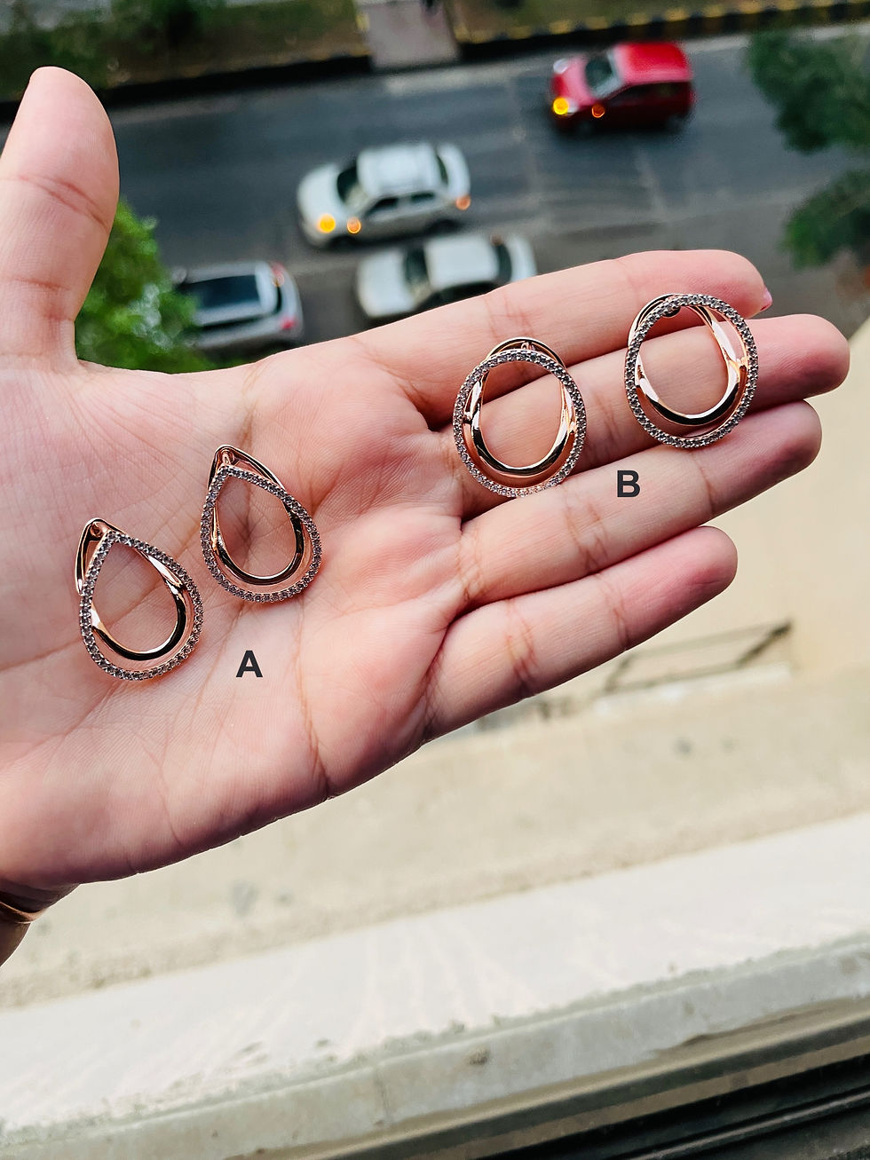 Thumbnail: Rose Gold Earrings