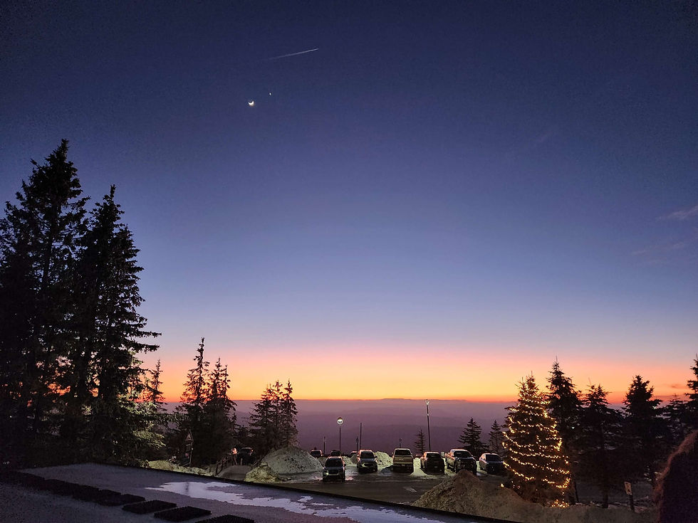 Sunset at the mountain.