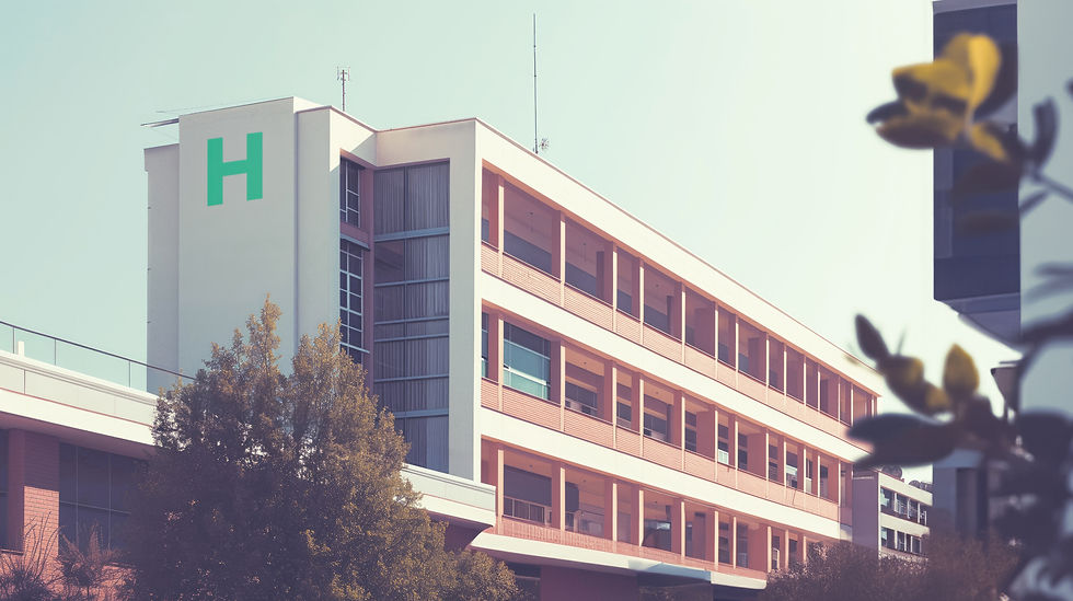 Edifício hospitalar moderno