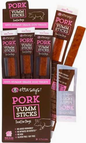 Etta Says - Pork Yum Yum Stick Dog Treat