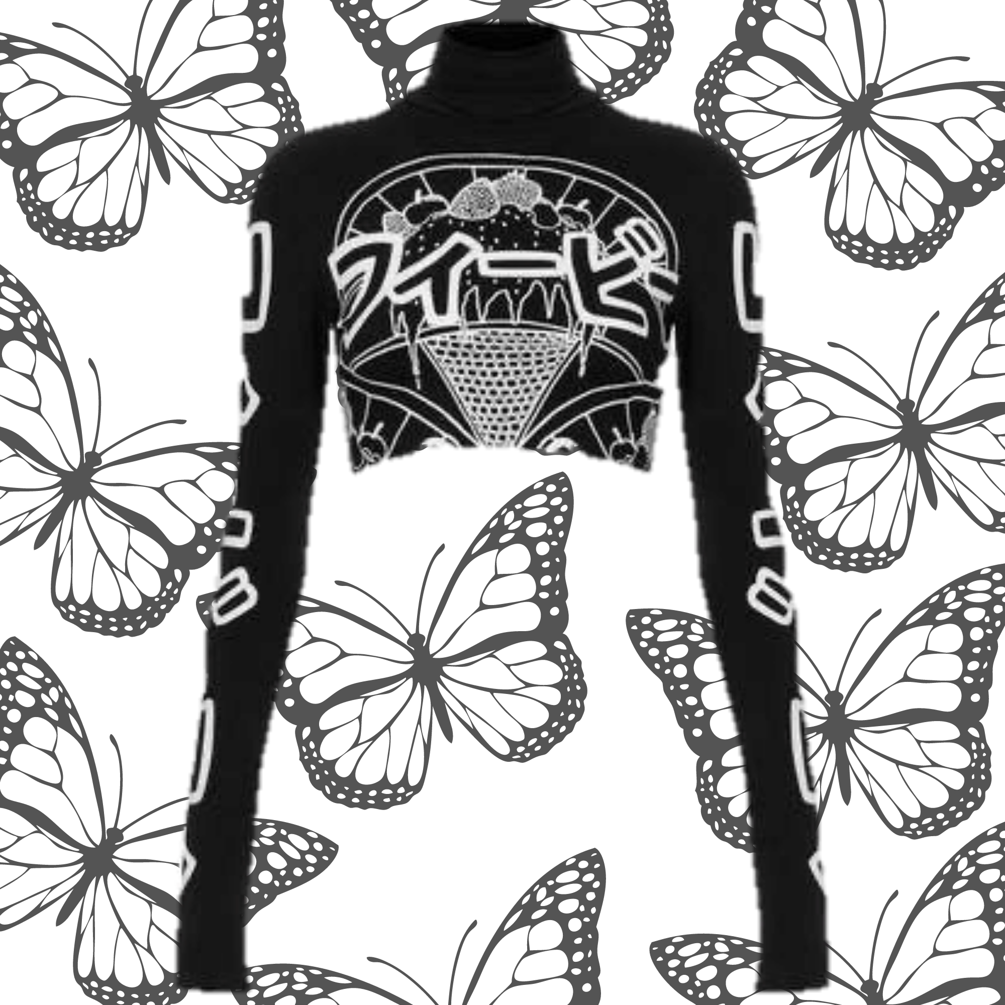 Top cuello de tortuga manga larga