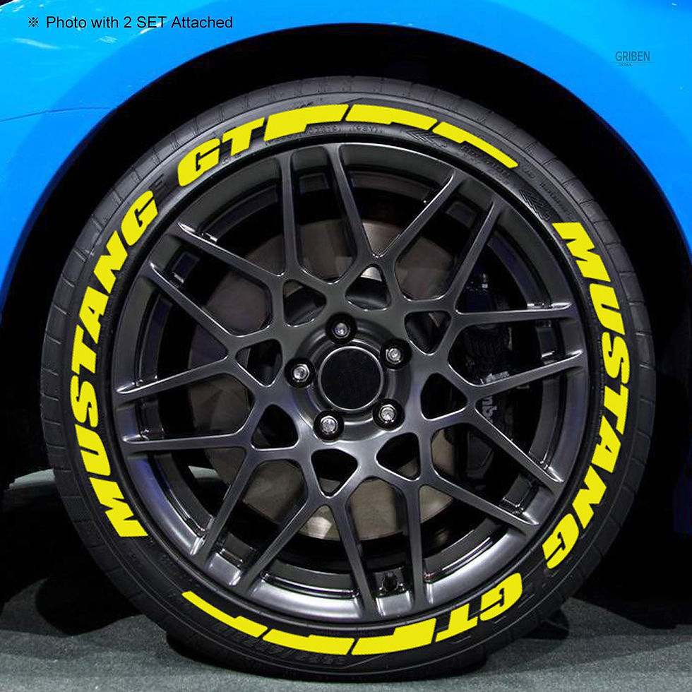 Μικρογραφία: GRIBEN Tire Lettering Sticker Fits MUSTANG GT (4 Sets) TRP011