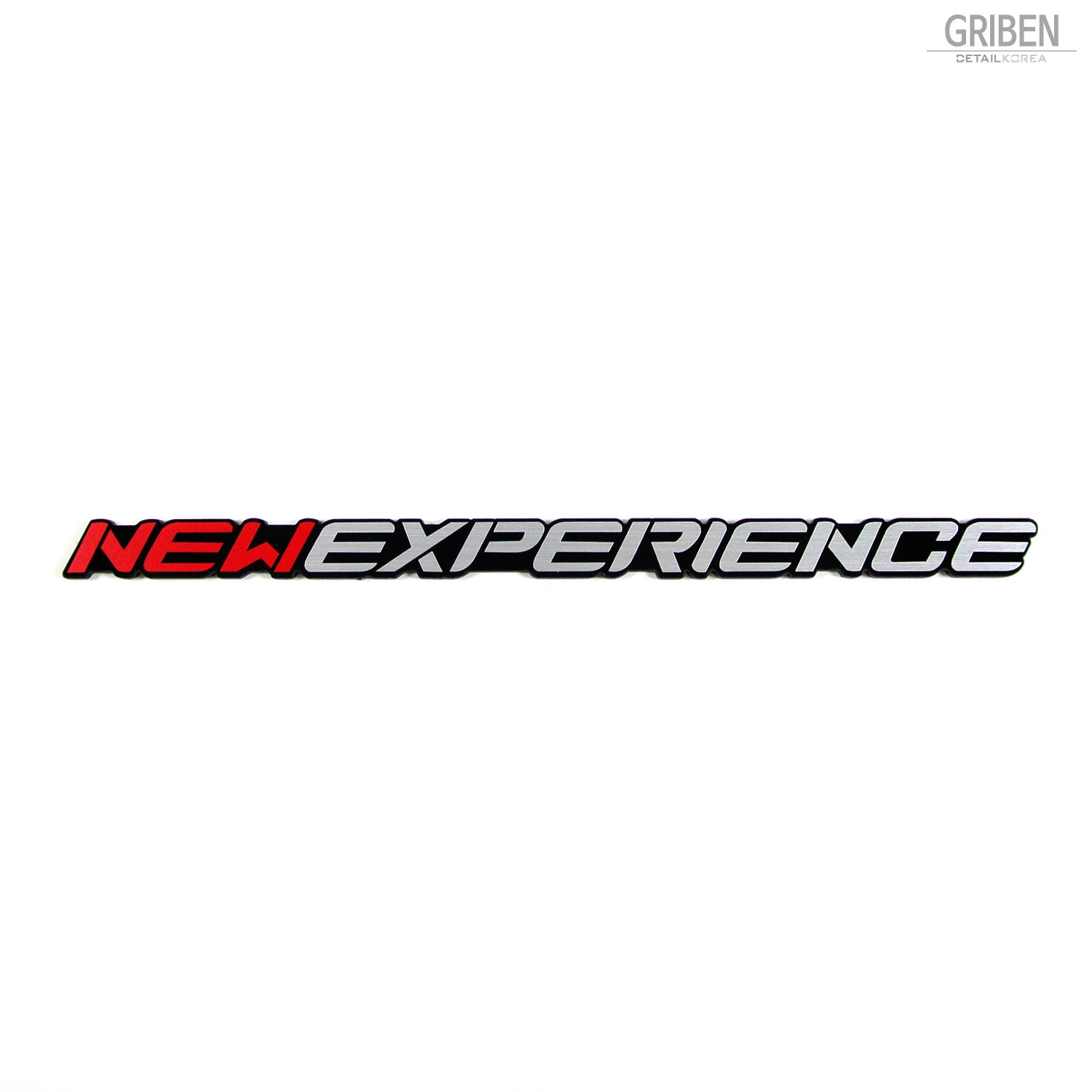 Griben Car Slogan Emblem Badge Silver Red 30161 for Ssangyong Korando Sports