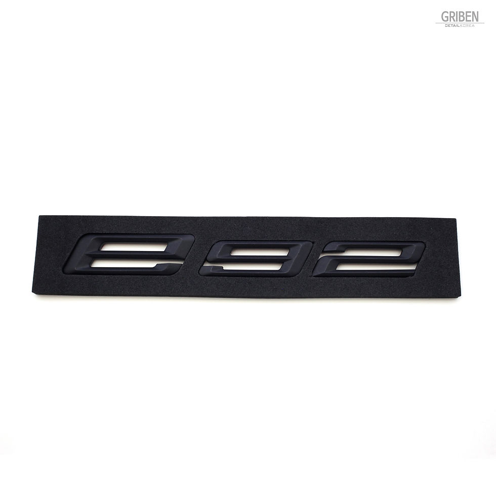 サムネイル： Griben E92 Code Name 3D Emblem Rough Matte Black Badge S010 for 3 Series
