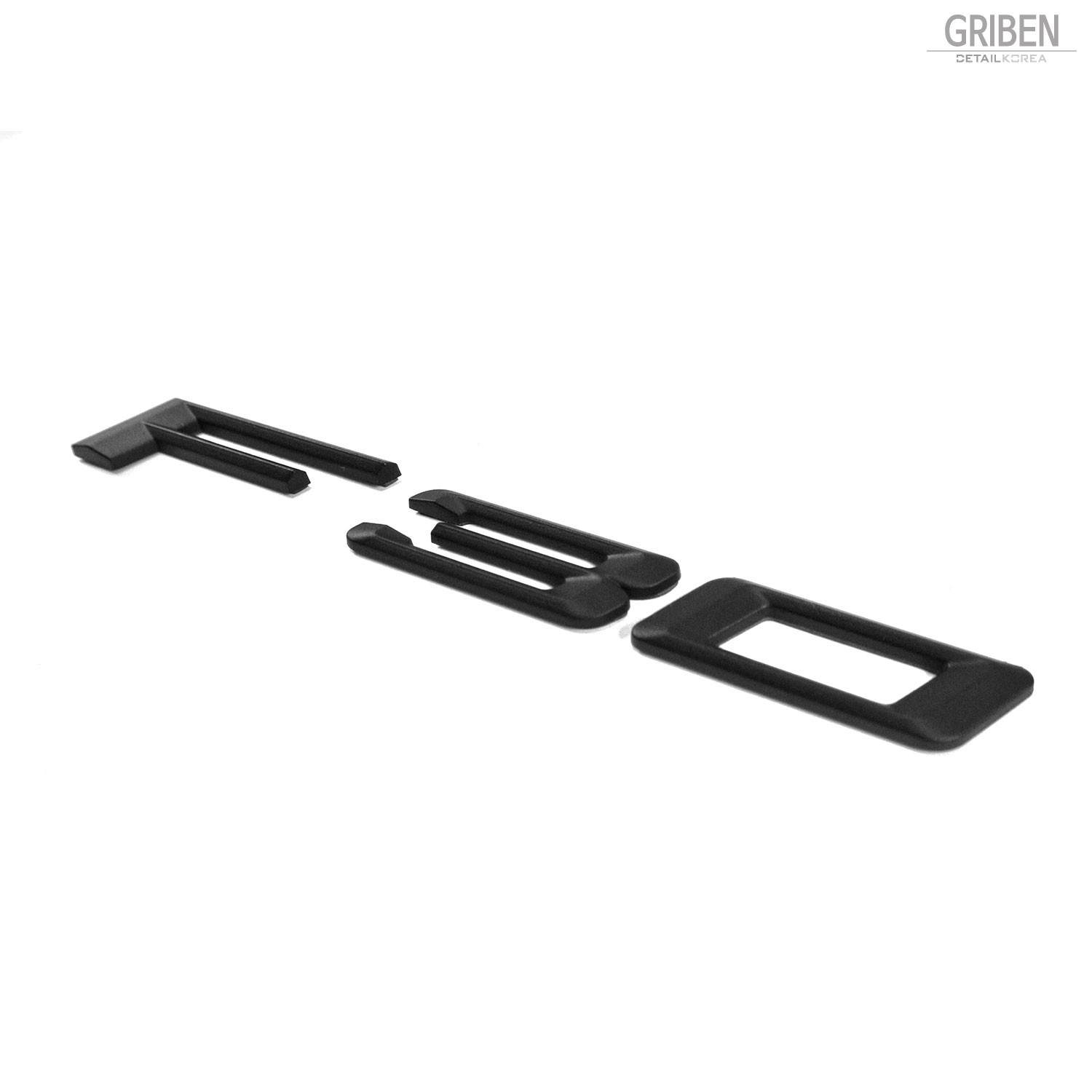 griben-code-name-3d-emblem-rough-matte-black-badge-s007-ein-gutes