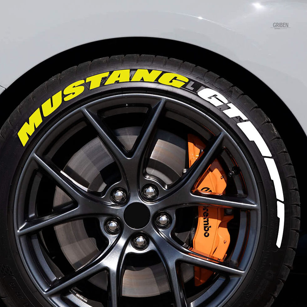 Μικρογραφία: GRIBEN Tire Lettering Sticker Fits MUSTANG GT (4 Sets) TRP011
