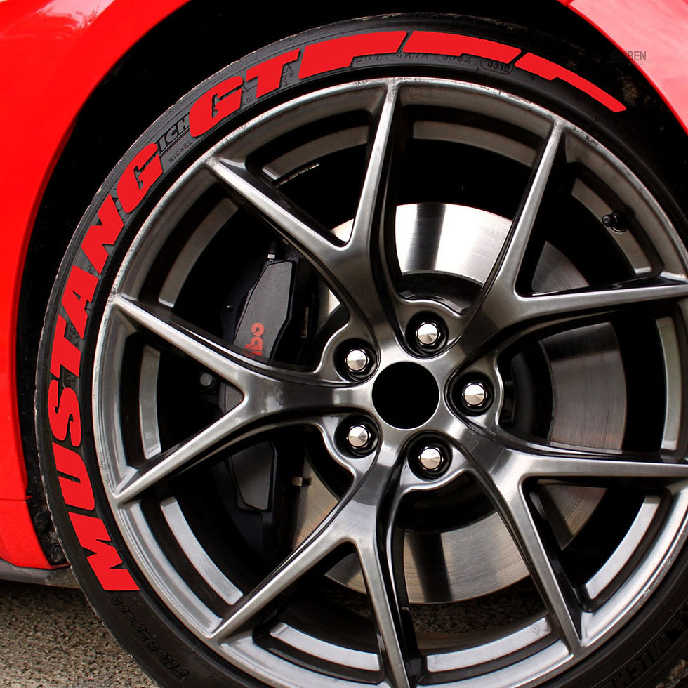 Μικρογραφία: GRIBEN Tire Lettering Sticker Fits MUSTANG GT (4 Sets) TRP011