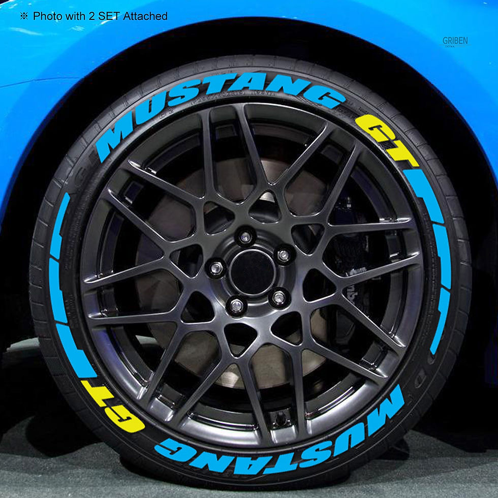 Μικρογραφία: GRIBEN Tire Lettering Sticker Fits MUSTANG GT (4 Sets) TRP011