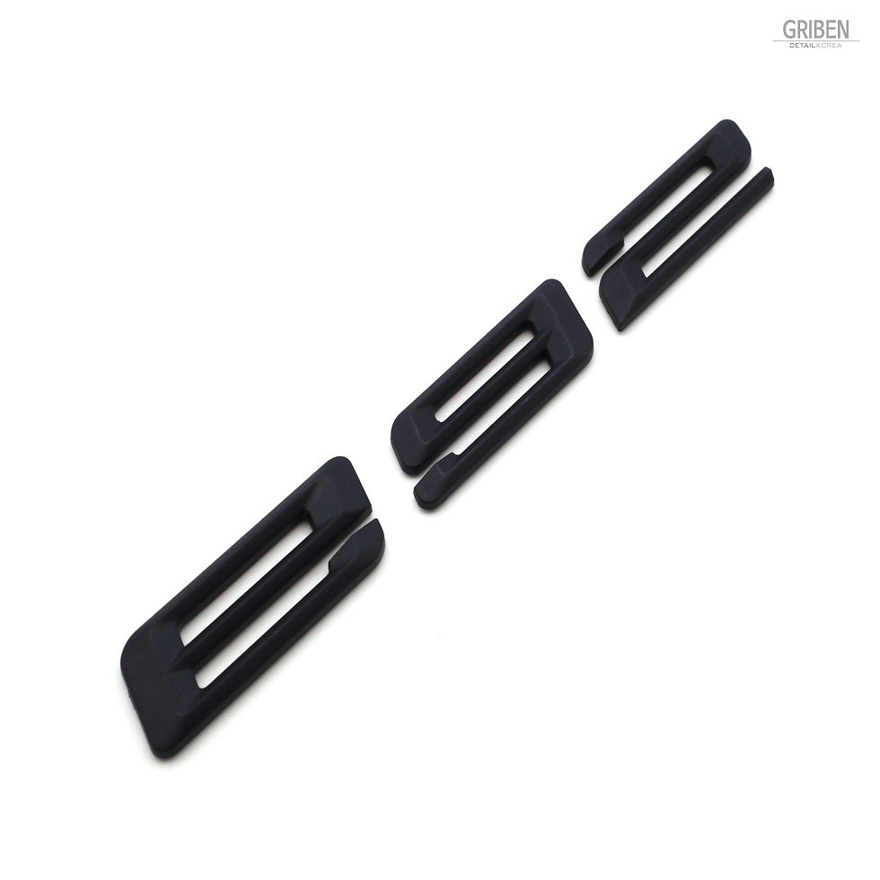 サムネイル： Griben E92 Code Name 3D Emblem Rough Matte Black Badge S010 for 3 Series