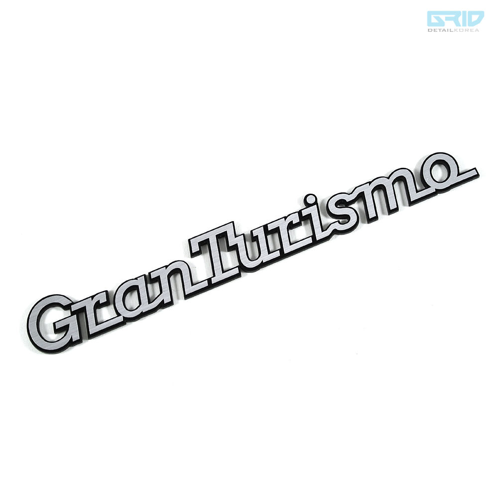 Thumbnail: GRIBEN GT Full Name Car Emblem Badge 30076B Gran Turismo