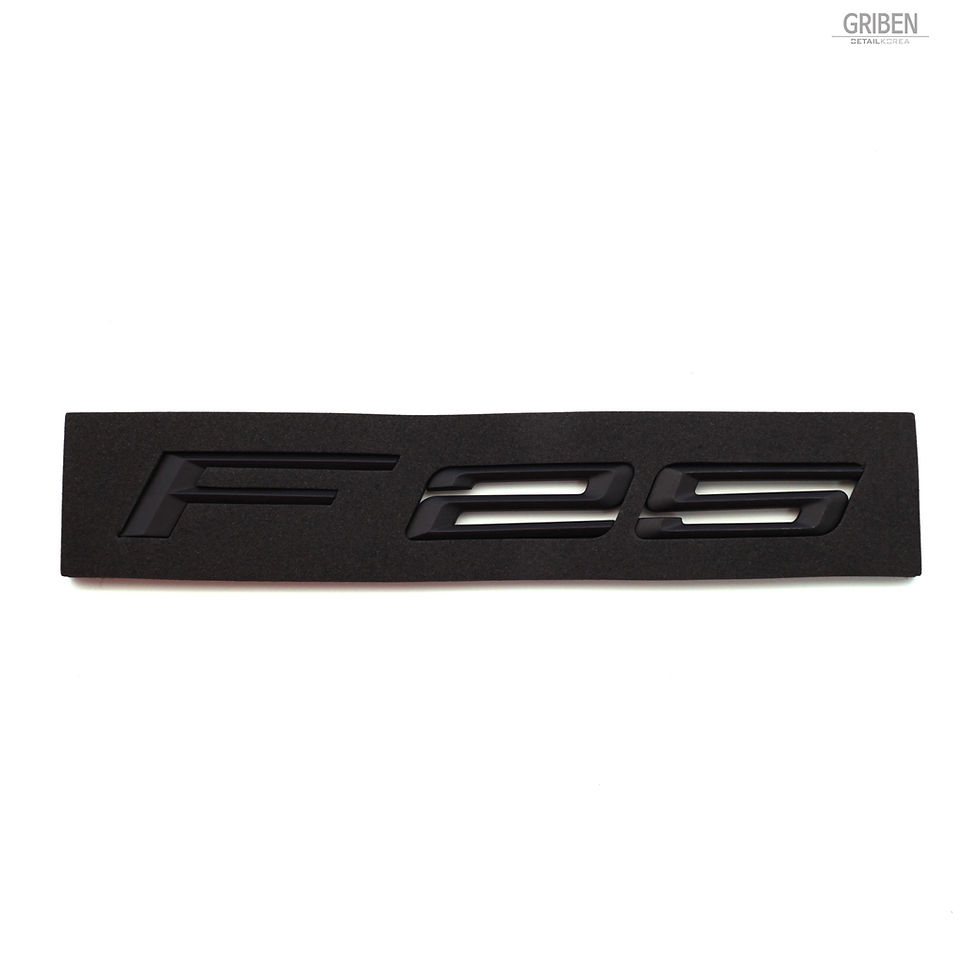 サムネイル： Griben F25 Code Name 3D Emblem Rough Matte Black Badge S007 for BMW X3