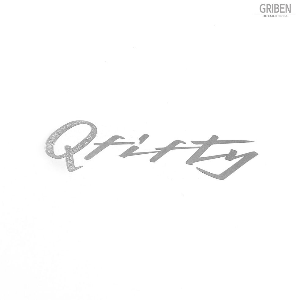 Miniaturbild: Griben Car Handwriting Chrome Metal Sticker Pair 60218 for Infiniti Q50