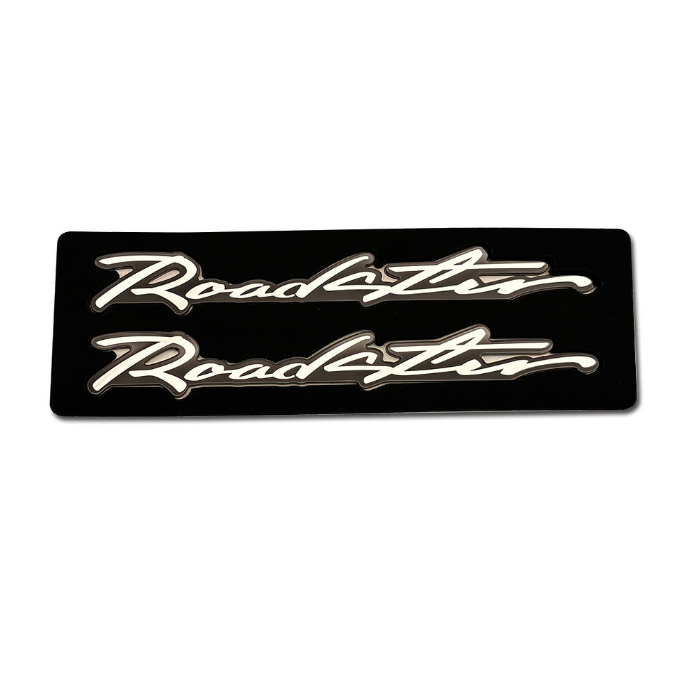 Miniatura: Griben Roadster Emblem Handwriting Acrylic Chrome Badge 70399