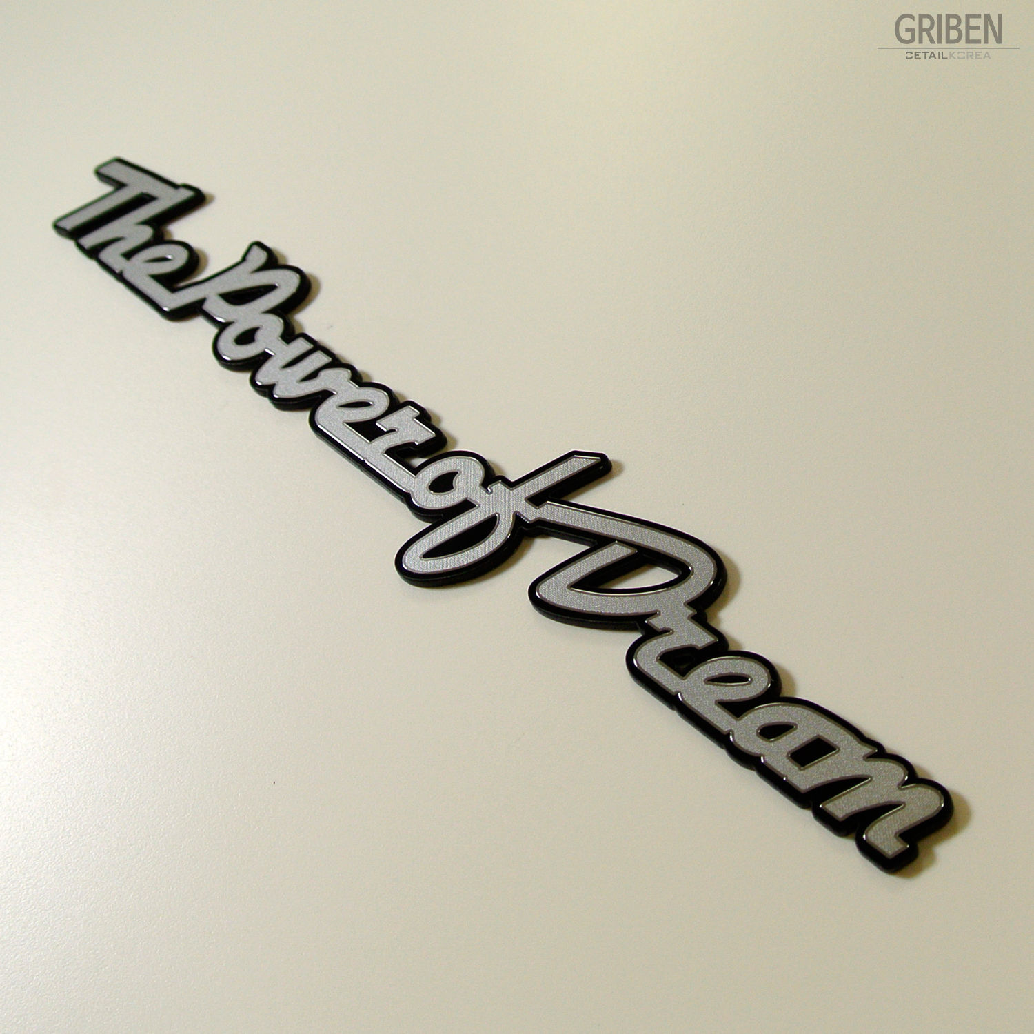 Griben Car Metal Sticker Matte Silver Emblem Badge 70081M for HONDA