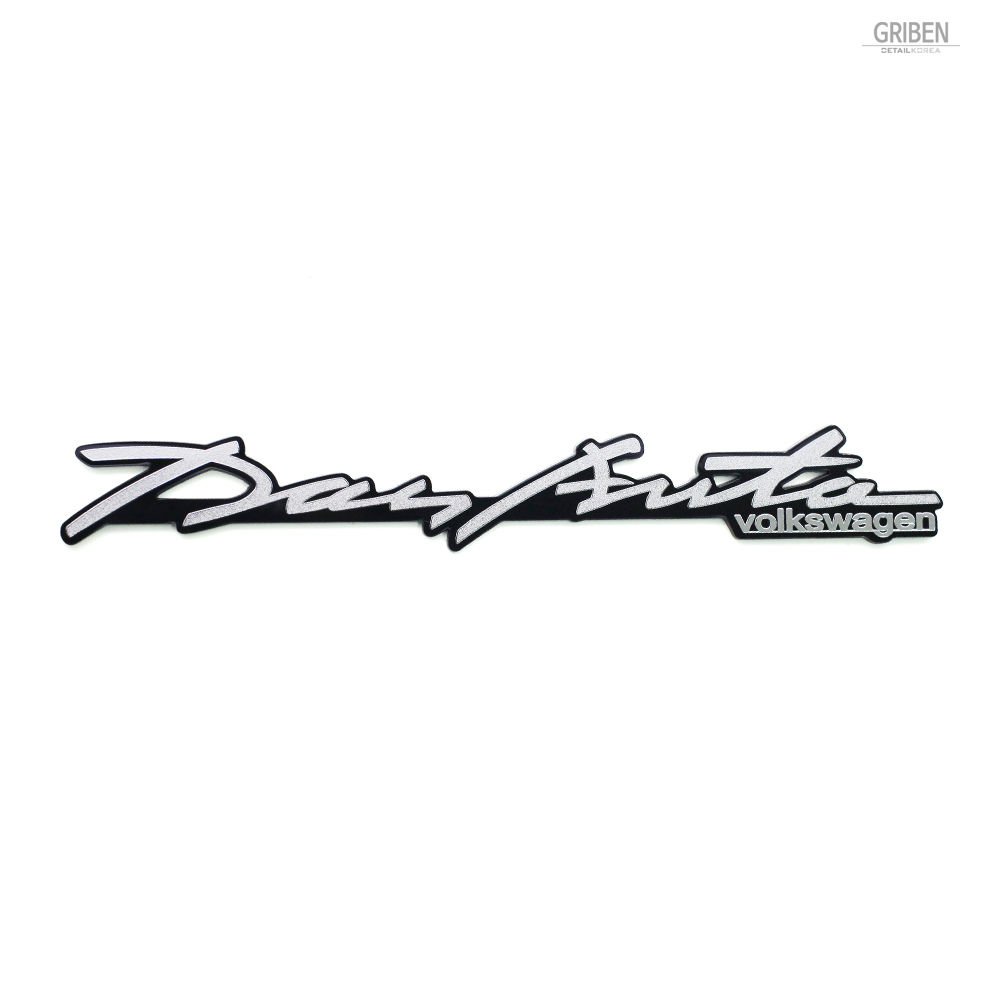 Griben Car Emblem Handwriting Metal Matte Chrome Badge 70321 for Volkswagen