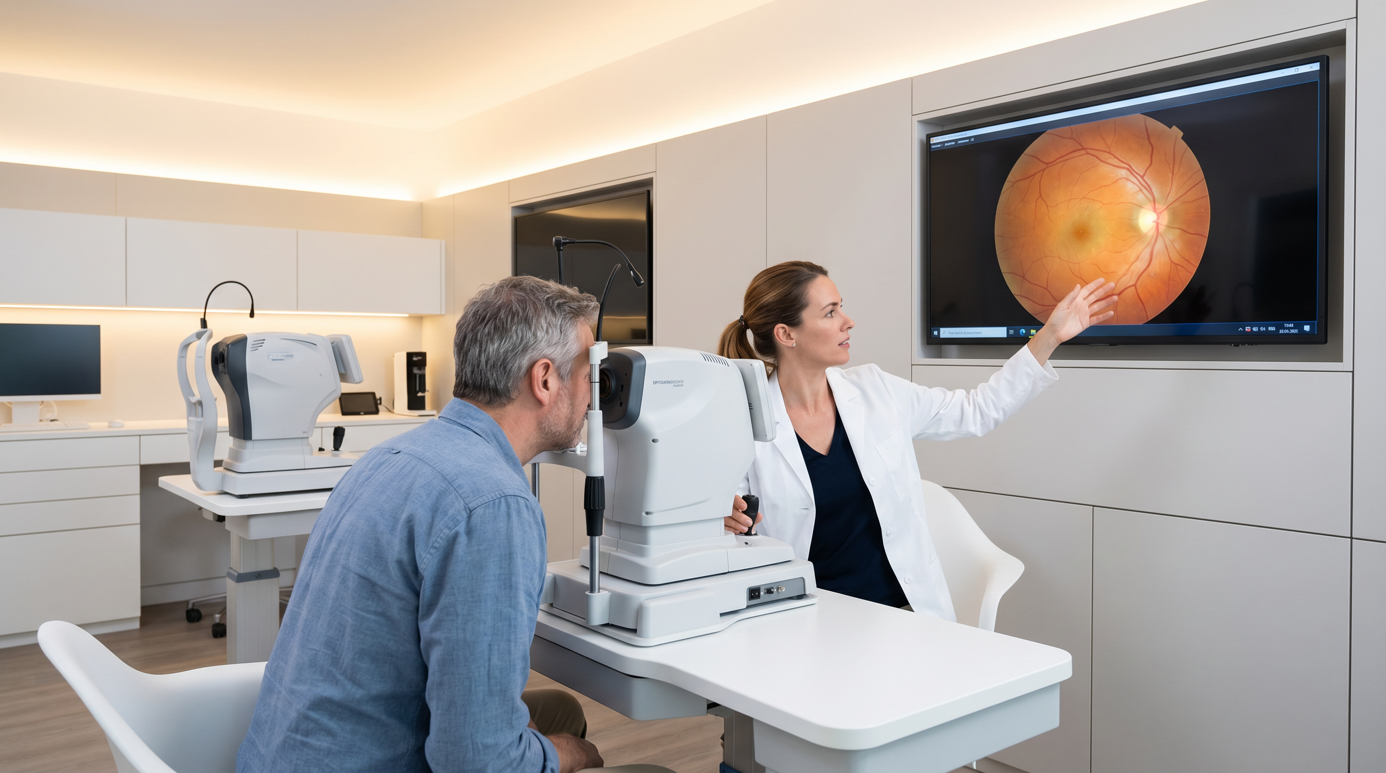 Netzhautuntersuchung bei Diabetes im Augenzentrum Emmen Luzern