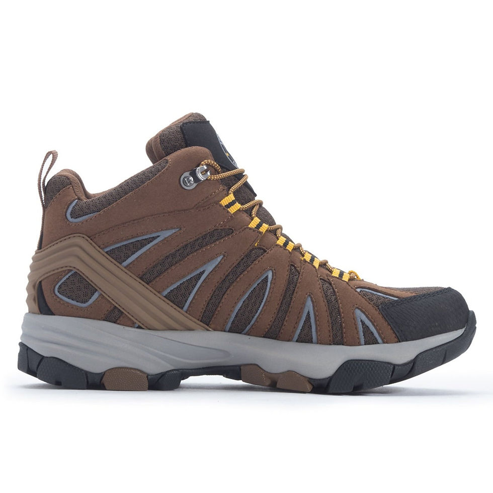 Thumbnail: ROCKROOSTER Bedrock Brown 6 Inch Waterproof Hiking Boots with VIBRAM®