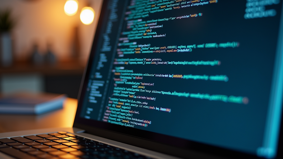 Close-up shot of cybersecurity software on a laptop screen