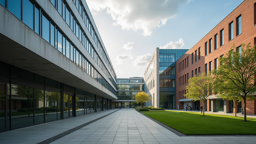 Wide angle view of Imperial College London's Faculty of Medicine