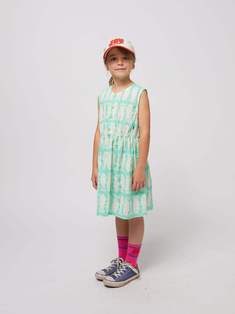 Thumbnail: Lucky Fish All Over Sleeveless Dress