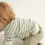 Thumbnail: Organic Thin Stripes Baby Sweatshirt With Shorts