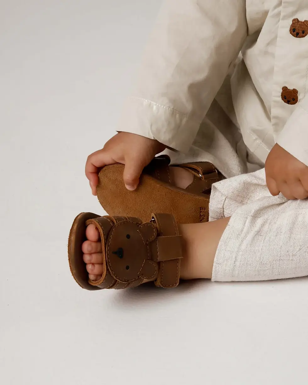 Thumbnail: Diedan Sandals | Bear | Cognac Classic Leather