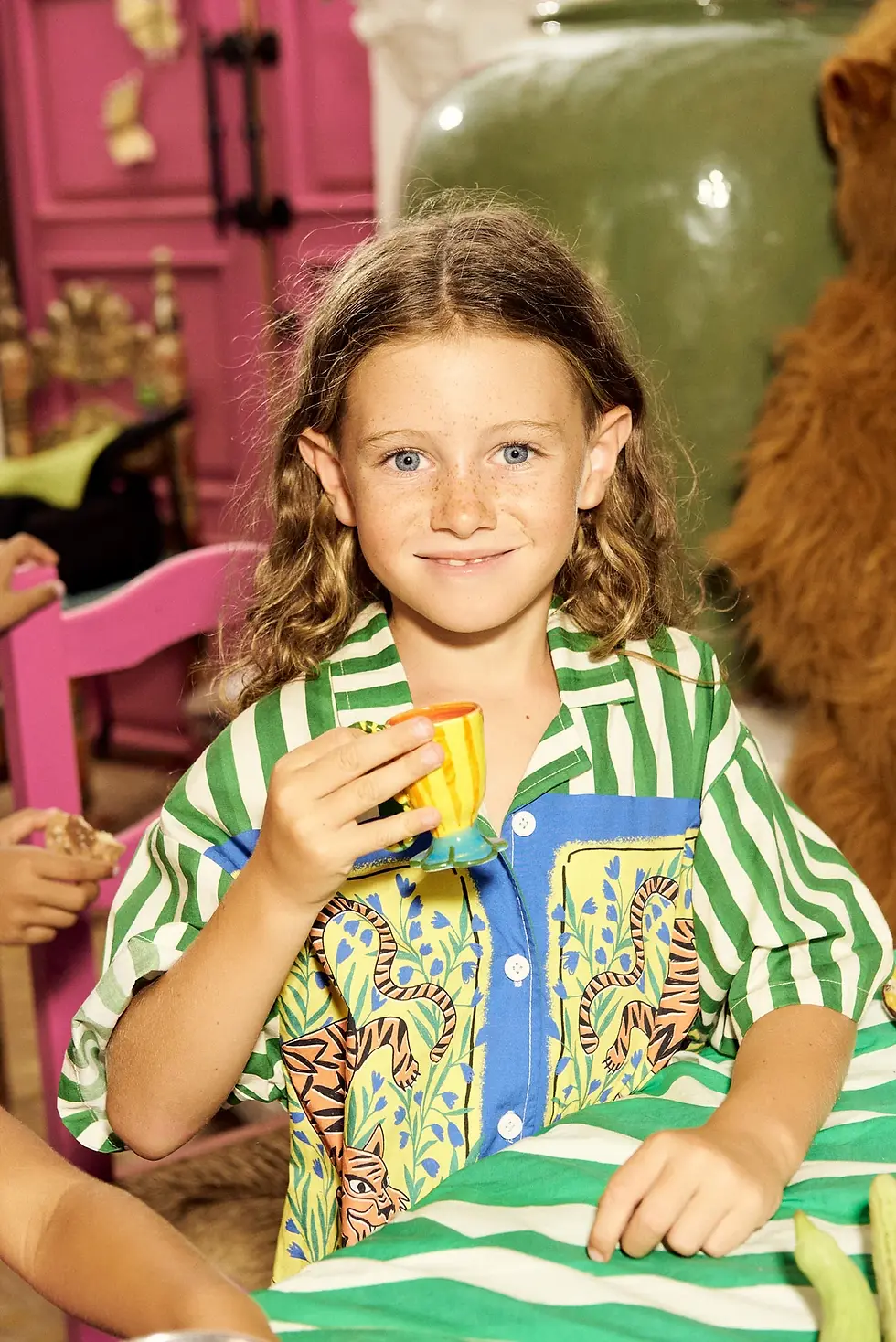 Thumbnail: Tiger  Patchwork  Shirt  Green