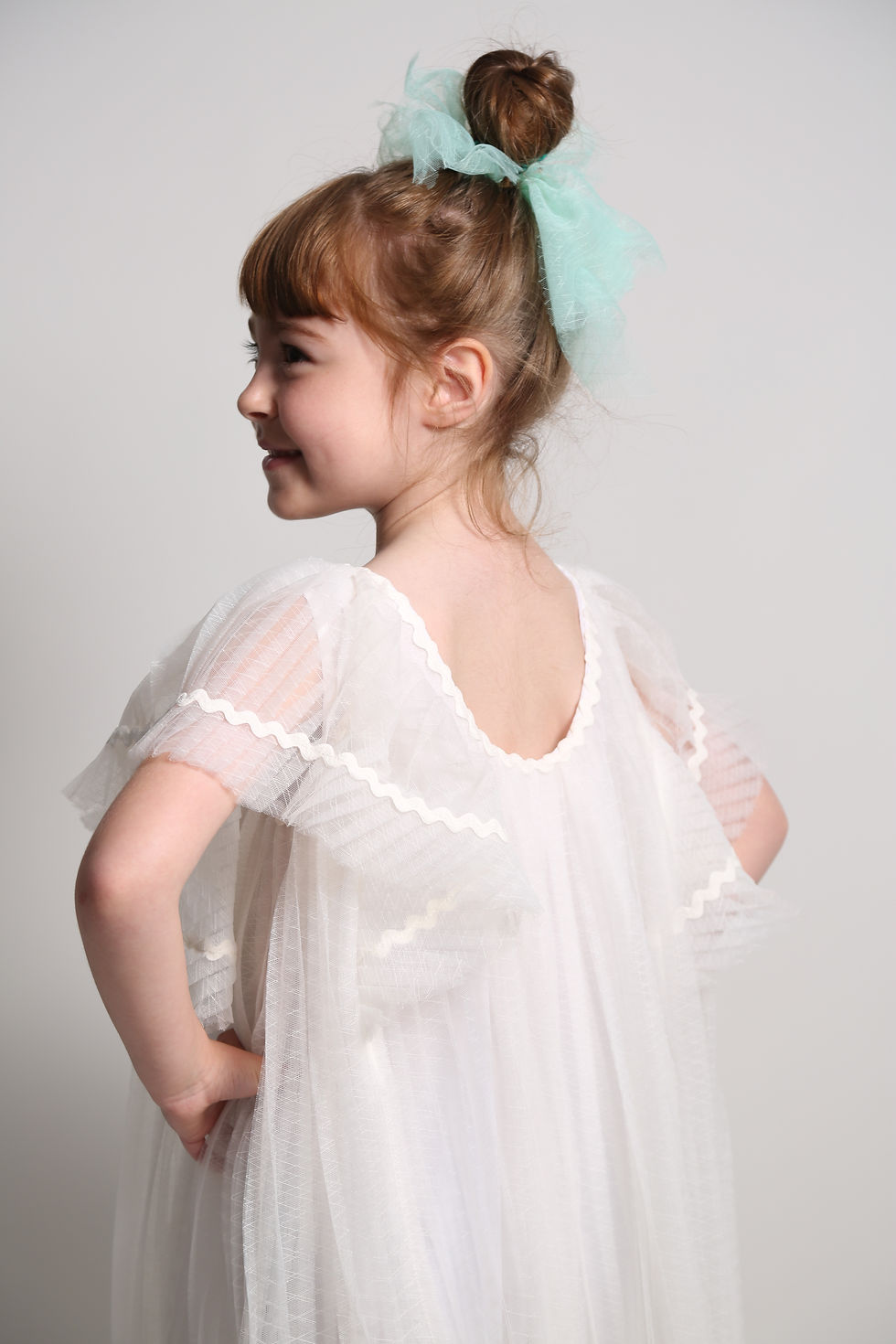 Thumbnail: Toula Pleated  Cape Frock